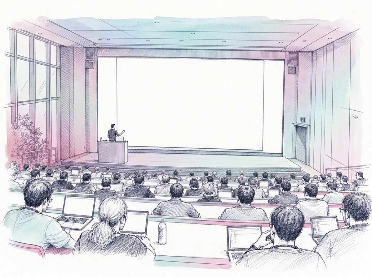 Illustration for Google DevFest Linz · The Great AI Hackathon